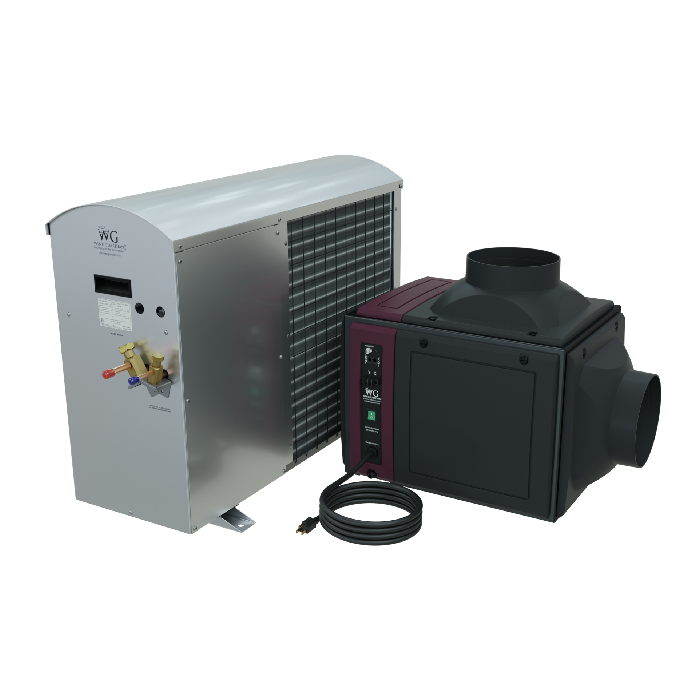 Photo of the DS025 Wine Guardian Ductable Split Systems Wine Cellar Cooling Unit.