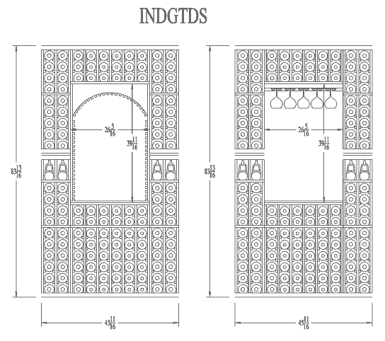 7ft individual line drawing
