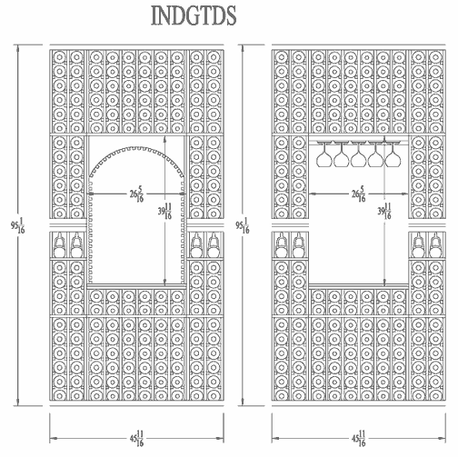 8ft individual line drawing