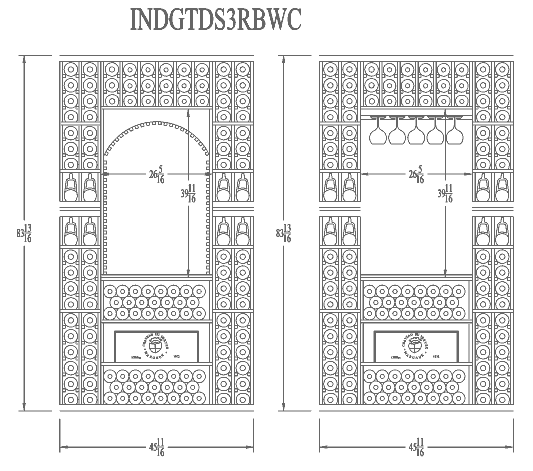 7ft individual line drawing