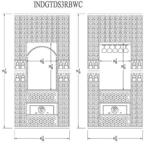 8ft individual line drawing