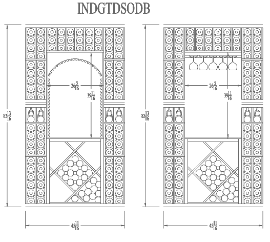 7ft individual line drawing