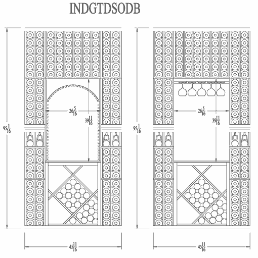 8ft individual line drawing