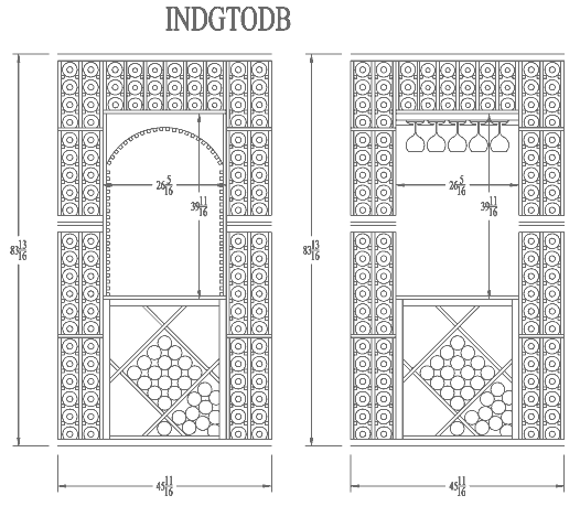 7ft individual line drawing
