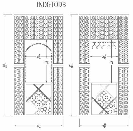 8ft individual line drawing
