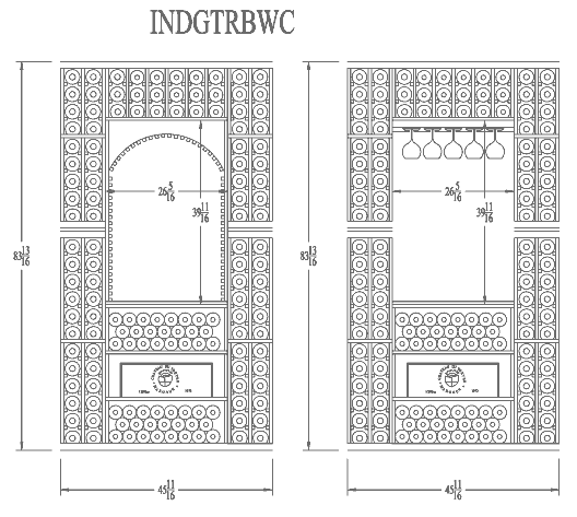 7ft individual line drawing
