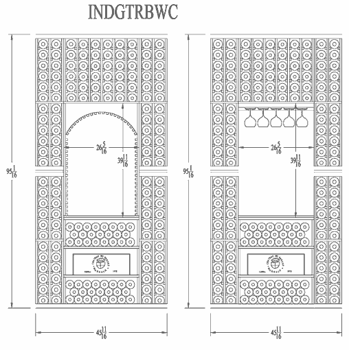 8ft individual line drawing